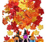 Coriandoli con foglie autunnali, coriandoli autunnali, 15 g per il giorno del Ringraziamento, foglie d'acero, paillettes, decorazioni per feste