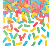 Coriandoli da 0,5 kg, multicolore, biodegradabili, rettangolari, in carta velina, per cannoni e lanciatori, feste, concerti e matrimoni per eventi (colore dopamina)