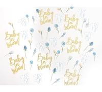 Coriandoli da tavolo per baby shower, coriandoli per baby in bloom, decorazione per la doccia, body floreale, coriandoli per rivelare il sesso dei bambini, decorazioni per feste, coriandoli glitterati