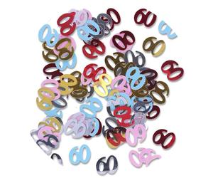 Coriandoli Decorativi da Tavolo compleanno numero 60 sessanta 15 g