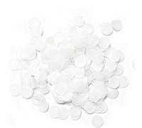 Coriandoli di carta rotondi bianchi biodegradabili 100 g, matrimonio | Senza agenti fluorescenti, senza scolorimento, dispersione uniforme, pulizia rapida, decorazione fotobooth, festa a tema