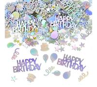 Coriandoli di compleanno, coriandoli da tavolo 15 g, decorazioni da tavolo per feste di compleanno, glitter da spargere sul tavolo per baby shower, decorazioni per feste di compleanno
