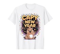 Coriandoli Divertenti per Feste di Capodanno con Scritta Capy Firework Maglietta