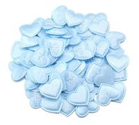 Coriandoli in spugna satinata, 1000 pezzi, 35 mm, a forma di cuore, petali, per matrimonio, San Valentino, decorazione della casa, colore blu