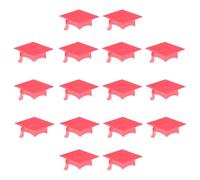 Coriandoli Laurea Cappello da Dottore Creativi 600 Pezzi Rosso | Plastico Leggero, Decorazioni Feste per Tavolo Torta e Goody Bags, Back To School Party