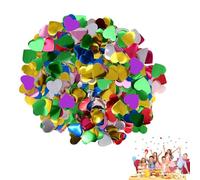 Coriandoli Matrimonio,Coriandoli a Cuore Multicolore 100g - Coriandoli Matrimoni Multicolore,Decorazioni Festa, Matrimonio, Compleanno, Party, Vividità Metallica, Formato 1.5cm