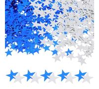 Coriandoli Pentagramma 5 Sacchetti Da 2000pz 1x1x0,05cm Blu Argento Eco