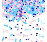 Coriandoli per baby shower, decorazione di genere con coriandoli rosa e blu per decorazioni di sesso del bambino, coriandoli da tavolo, forniture per feste decorazioni fai da te