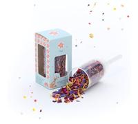Coriandoli per fiori - Cannone per coriandoli sostenibili "Yaaay" | Party Popper per superati esami, compleanni, buone notizie e piccoli successi | Perfetto come incoraggiamento o regalo spontaneo