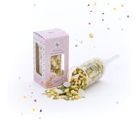 Coriandoli per fiori Popper - Cannone per coriandoli sostenibile, "I desideri diventano veri" | Per auguri di cuore, buoni pensieri e momenti magici | Regalo per compleanno, nuovo inizio, Capodanno