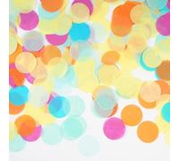 Coriandoli Rotondi Carta 50g, AIBAOBAO 5000 Pcs Coriandoli Grandi, 2.5 cm Coriandoli Matrimonio, Coriandoli Maxi Multicolor, Coriandoli Carnevale Matrimonio Compleanno Festa Baby Shower Laurea