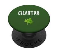 Coriandolo Foglia Di Coriandolo Messicano Amanti Del Cibo Pianta Erba Veg PopSockets PopGrip Adesivo