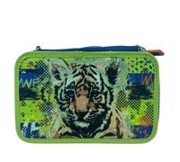 Coriex Astuccio scuola 3 zip (Verde)