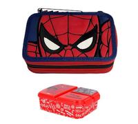 Coriex Astuccio SpiderMan 3 scomparti e accessori: organizza la scuola con lo stile di Spider-Man! con omaggio