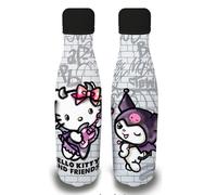 Coriex Borraccia Bottiglia Termica Bimbo, in Acciaio, Decorata, Ermetica, BPA Free und freunde Kuromi - borraccia isolata, in alluminio, 500 ml, bianco grigio