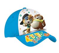 Coriex Cappellino Baseball 44 Gatti per Bambino, Azzurro con Regolazione in Velcro