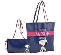 Coriex P93241 - Borsa Shopping Piccola e Pouch Peanuts Awesome