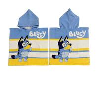 Coriex Poncho Mare Bambini Bluey 50x100 cm Poliestere Licenza Ufficiale BBC Studios