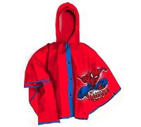 Coriex Poncho Pioggia Impermeabile Antivento Spider-Man Uomo Ragno Varie Taglia (M 7/8 Anni) Impermeabile, Mantella, Antipioggia, Antivento