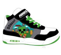 Coriex Scarpe Ginnastica Sneakers per Bambini Minecraft (Verde Collo Alto, Sistema Taglie Calzature EU, Bambino Piccolo (2-5 Anni), Numero, Media, 26)
