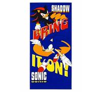 Coriex Telo Mare Bambini Sonic 70x140 cm Poliestere Licenza Ufficiale Sega