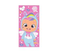 Coriex Telo mare Cry Babies Mordido per Bambini, Asciugamano Leggero da Spiaggia e Piscina, Idea Regalo, 70x140 cm.
