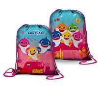 CORIEX Zaino Baby Shark per bambino e ragazza, chiusura con gilet zaino in nylon