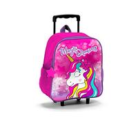Coriex Zaino Trolley Unicorno, Borsa per Bambini, Scuola, Asilo, Tempo Libero, Palestra, 54 x 27 x 15 cm, Fuxia - X04277MC