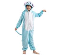 corimori Costume da elefante per bambini, costume da animale, costume da carnevale per bambini, 28, elefante blu, 110-116