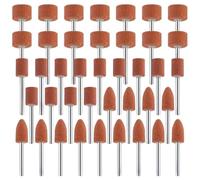 Corindone Abrasivo per la Lavorazione Del Legno Pietra Lucidatura Strumento Elettrico 15mm 10mm Cilindrico E A Forma di T Punta di Rettifica Professionale Lucidatura Testa