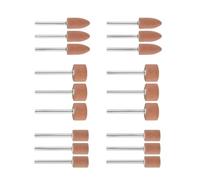 Corindone Abrasivo per la Lavorazione Del Legno Pietra Lucidatura Strumento Elettrico 15mm 10mm Cilindrico E A Forma di T Punta di Rettifica Professionale Lucidatura Testa