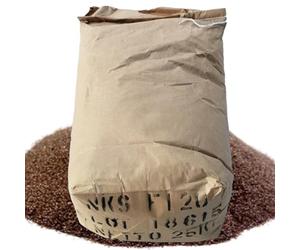 Corindone Rossobruno Abrasivo 25Kg 180 Mesh - Sabbia per sabbiatrice, Durezza 9 Mohs, Riutilizzabile 7-9 Volte, per Sabbiatrice, Metalli, Legno, Gioielli - LordsWorld