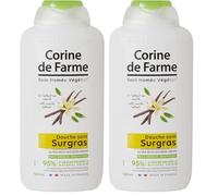 Corine De Farme, Doccia Trattamento Surgras alla Vaniglia del Madagascar, formulato sotto controllo farmaceutico, prodotto in Francia, PH Neutro, idrata la pelle, flacone riciclabile 500 ml