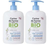 Corine de Farme - Gel detergente Micellare Corpo & Capelli Profumati per Neonati - Certificato Bio Ecocert - Pelle sensibile, capelli delicati - Fin dalla nascita - 500 ml (Confezione da 2)