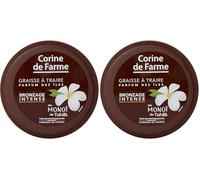 Corine de Farme - Grasso da mungere abbronzante intenso - Olio Bronzante - Abbronzante intensificato senza autoabbronzante - Monoi de Tahiti, Profumo delle Isole - Vaso 150 ml (Confezione da 2)