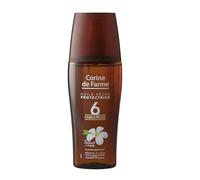 Corine de Farme - Olio Secco Protettivo SPF6 - Protezione Solare UVA UVB - Abbronzatura Luminosa - Formula con Monoï de Tahiti - Clean Beauty, Zero Paraben - 150 ml - Made in France