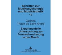 Corinna Thaon de Experimentelle Untersuchung zur Formwahrnehmung i (Tascabile)