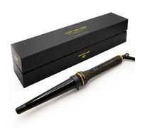 Corioliss | Glamour Wand | Macchina per arricciatura per le donne | Arricciacapelli | Tamburo ceramico conico professionale controllo temperatura Gold Leopard Soft Touch