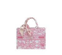 CORIOS Borsa a Mano con Motivi Etnici Stampati da Donna Bohemien Borse a Tracolla a Spalla Moda Elegante Borsa per Laptop Borsa Portadocumenti Borsa da Lavoro Ventiquattrore Tote di Tela Rosa S