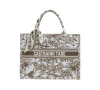 CORIOS Borsa a Mano con Motivi Etnici Stampati da Donna Bohemien Borse a Tracolla a Spalla Moda Elegante Borsa per Laptop Borsa Portadocumenti Borsa da Lavoro Ventiquattrore Tote di Tela Caffè L