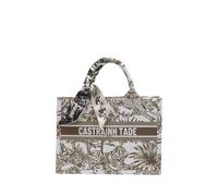 CORIOS Borsa a Mano con Motivi Etnici Stampati da Donna Bohemien Borse a Tracolla a Spalla Moda Elegante Borsa per Laptop Borsa Portadocumenti Borsa da Lavoro Ventiquattrore Tote di Tela Caffè S