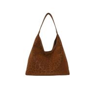 CORIOS Borsa a Mano con Stampa Leopardo da Donna Borsa a Tracolla a Spalla in PU Pelle Grande Capacità Borsa per la Spesa Moda Tote per Uso Quotidiano Shopping Viaggio Lavoro Marrone