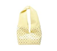 CORIOS Borsa a Mano da Donna Borsa a Tracolla a Spalla in PU Pelle Borsa Sotto il Braccio con Design a Rivetti Borsa per la Spesa con Capacità Media Stylish Tote per Lavoro Shopping Viaggio Giallo