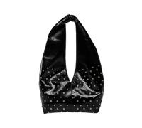 CORIOS Borsa a Mano da Donna Borsa a Tracolla a Spalla in PU Pelle Borsa Sotto il Braccio con Design a Rivetti Borsa per la Spesa con Capacità Media Stylish Tote per Lavoro Shopping Viaggio Nero