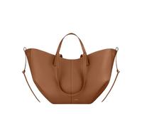 CORIOS Borsa a Mano da Donna Borse a Spalla a Tracolla a Forma di Mezzaluna PU Pelle Borse Secchiello Grande Borsa per la Spesa Elegante Tote 2 Pezzi per Quotidiano Lavoro e Shopping Marrone L