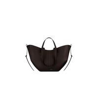CORIOS Borsa a Mano da Donna Borse a Spalla a Tracolla a Forma di Mezzaluna PU Pelle Borse Secchiello Grande Borsa per la Spesa Elegante Tote 2 Pezzi per Quotidiano Lavoro e Shopping Ebano S
