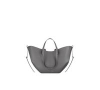 CORIOS Borsa a Mano da Donna Borse a Spalla a Tracolla a Forma di Mezzaluna PU Pelle Borse Secchiello Grande Borsa per la Spesa Elegante Tote 2 Pezzi per Quotidiano Lavoro e Shopping Grigio Argento S