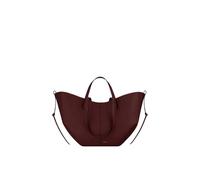 CORIOS Borsa a Mano da Donna Borse a Spalla a Tracolla a Forma di Mezzaluna PU Pelle Borse Secchiello Grande Borsa per la Spesa Elegante Tote 2 Pezzi per Quotidiano Lavoro e Shopping Ciliegia Nera S