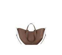 CORIOS Borsa a Mano da Donna Borse a Spalla a Tracolla a Forma di Mezzaluna PU Pelle Borse Secchiello Grande Borsa per la Spesa Elegante Tote 2 Pezzi per Quotidiano Lavoro e Shopping Castagna S