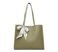 CORIOS Borsa a Mano da Donna Ventiquattrore Portadocumenti Cartella PU Pelle Borsa a Spalla Impermeabile Borsa a Tracolla Grande Borsa per la Spesa Elegante Ufficio Business Borsa Tote Verde